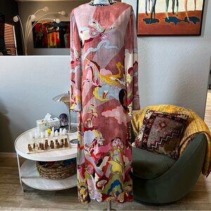 Chufy Zappa Dress in the Trippy Vision print